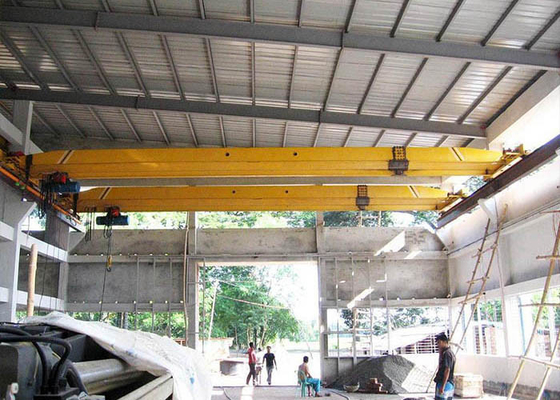 Одиночный луч безопасность надземного крана 20 тонн, электрический мостовой кран рабочего места
