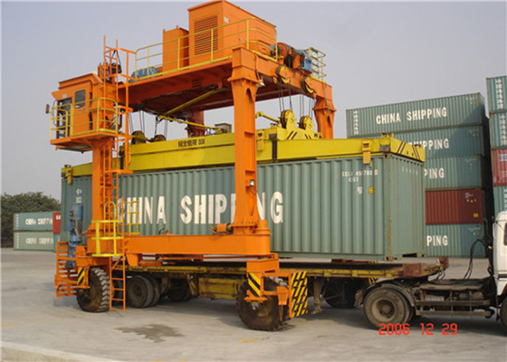 Двойной контейнер прогона регулируя кран на козлах для двора и порта корабля