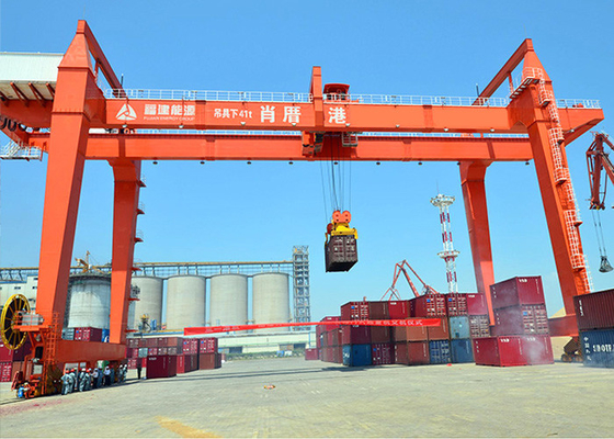 Высокая эффективность РМГ кран на козлах мобильного порта 35 тонн 35 тонн под распространителем