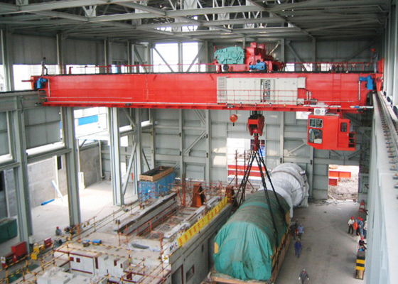 Кран прогона двойника электрической лебедки рельса надземный 250 тонн для мастерской